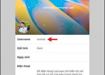 Cách đổi username zalo